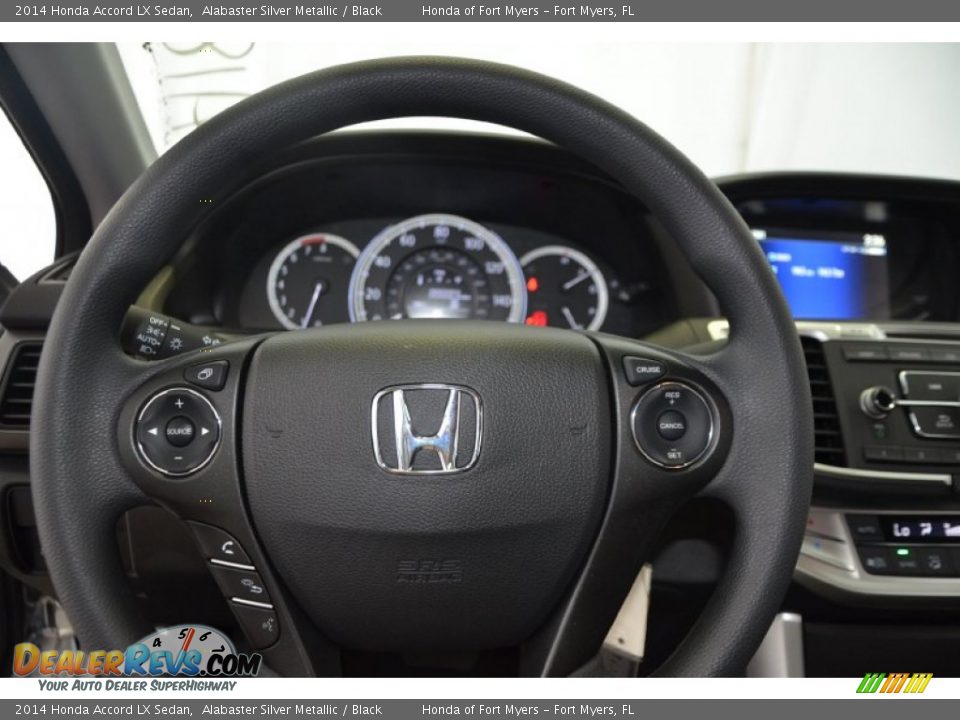 2014 Honda Accord LX Sedan Alabaster Silver Metallic / Black Photo #15