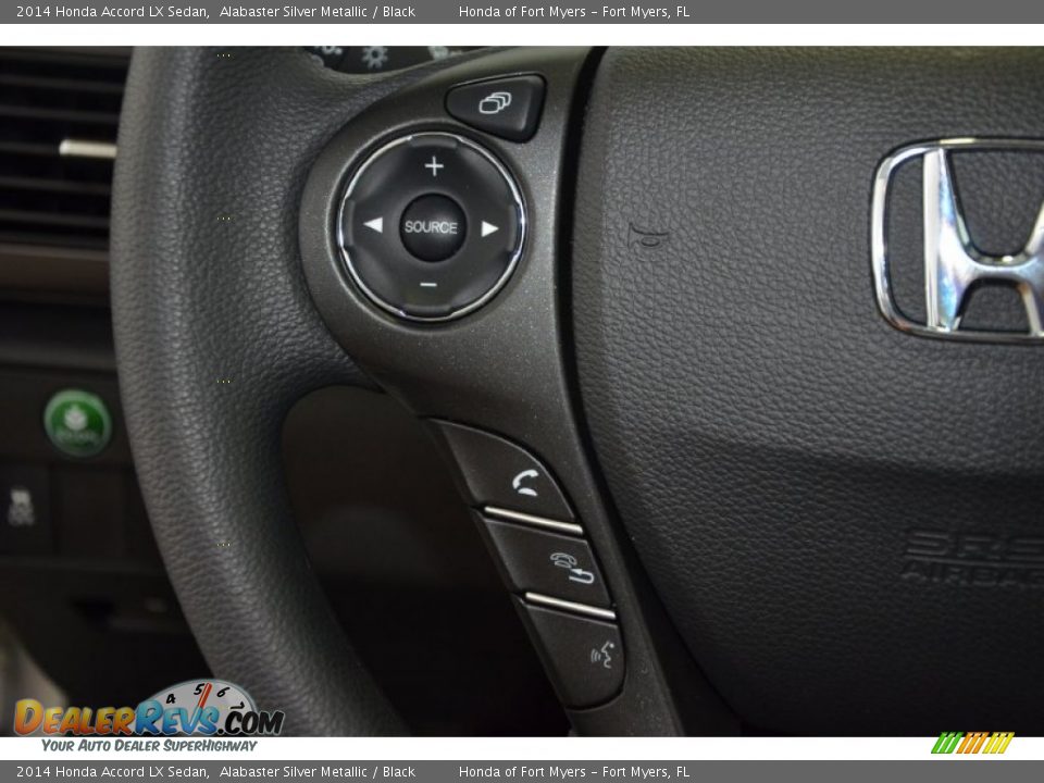 2014 Honda Accord LX Sedan Alabaster Silver Metallic / Black Photo #17