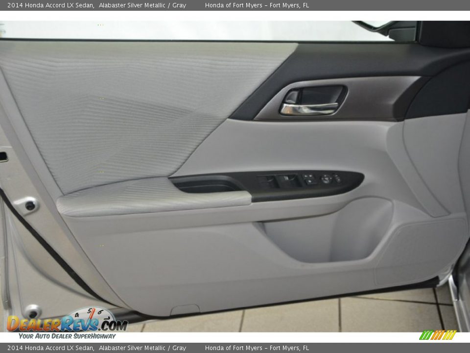 2014 Honda Accord LX Sedan Alabaster Silver Metallic / Gray Photo #8