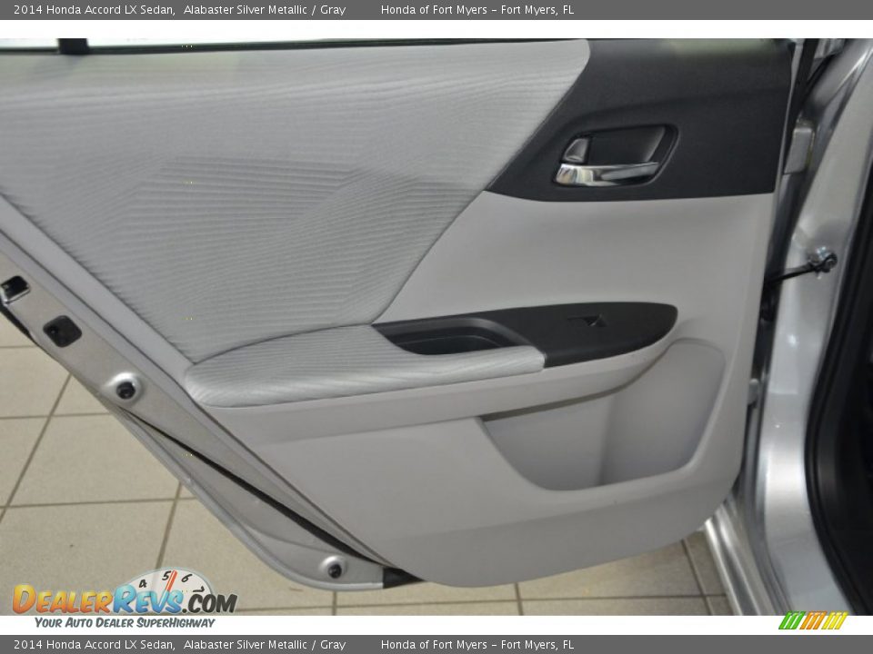 2014 Honda Accord LX Sedan Alabaster Silver Metallic / Gray Photo #19