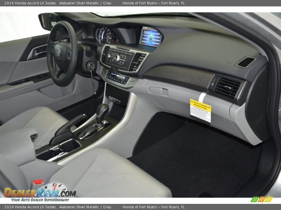 2014 Honda Accord LX Sedan Alabaster Silver Metallic / Gray Photo #24