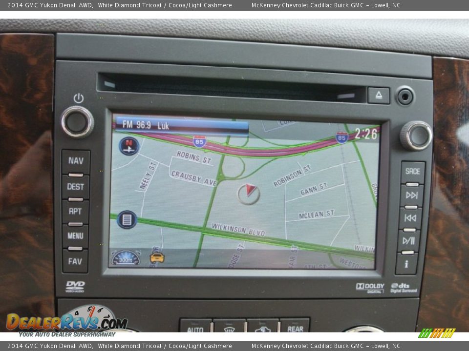 2014 GMC Yukon Denali AWD White Diamond Tricoat / Cocoa/Light Cashmere Photo #13
