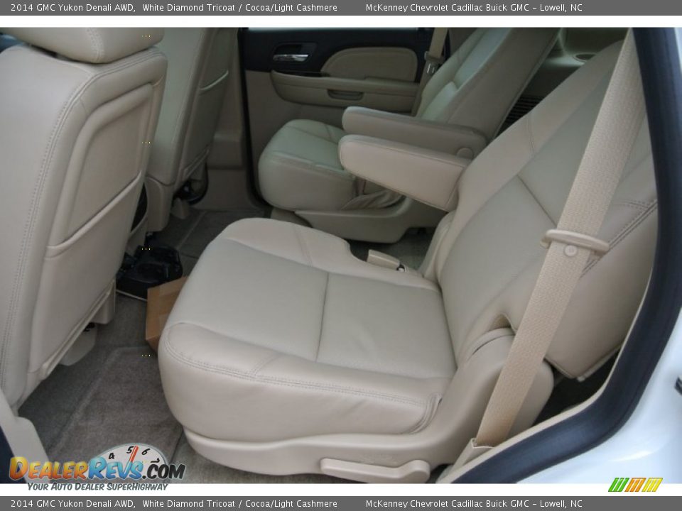 2014 GMC Yukon Denali AWD White Diamond Tricoat / Cocoa/Light Cashmere Photo #18