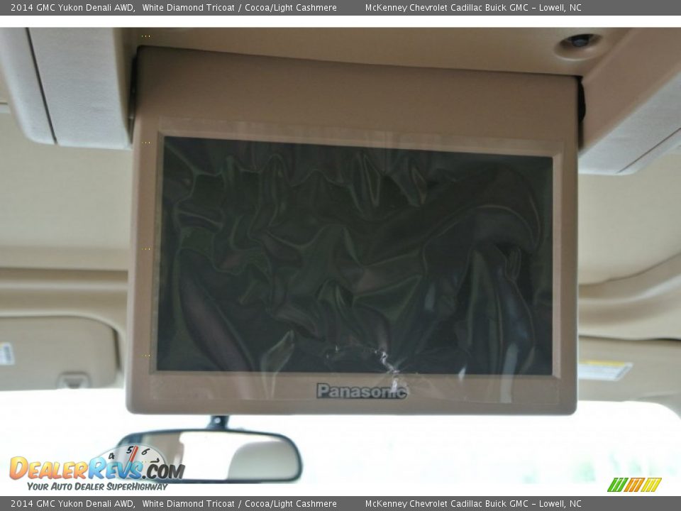 2014 GMC Yukon Denali AWD White Diamond Tricoat / Cocoa/Light Cashmere Photo #19