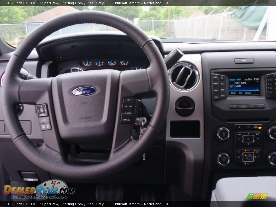 2014 Ford F150 XLT SuperCrew Sterling Grey / Steel Grey Photo #32