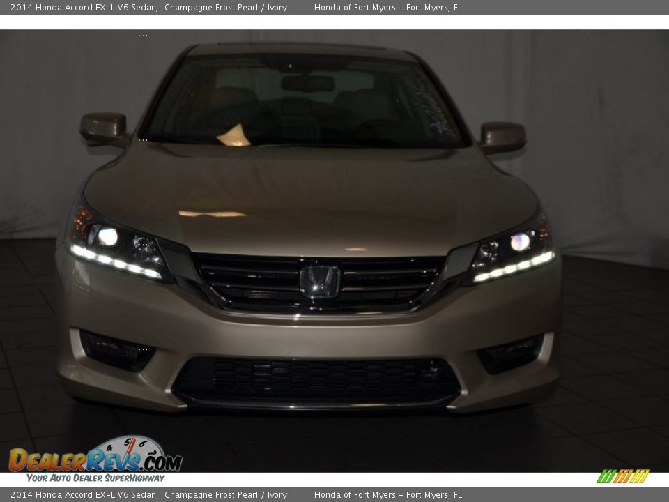 2014 Honda Accord EX-L V6 Sedan Champagne Frost Pearl / Ivory Photo #2