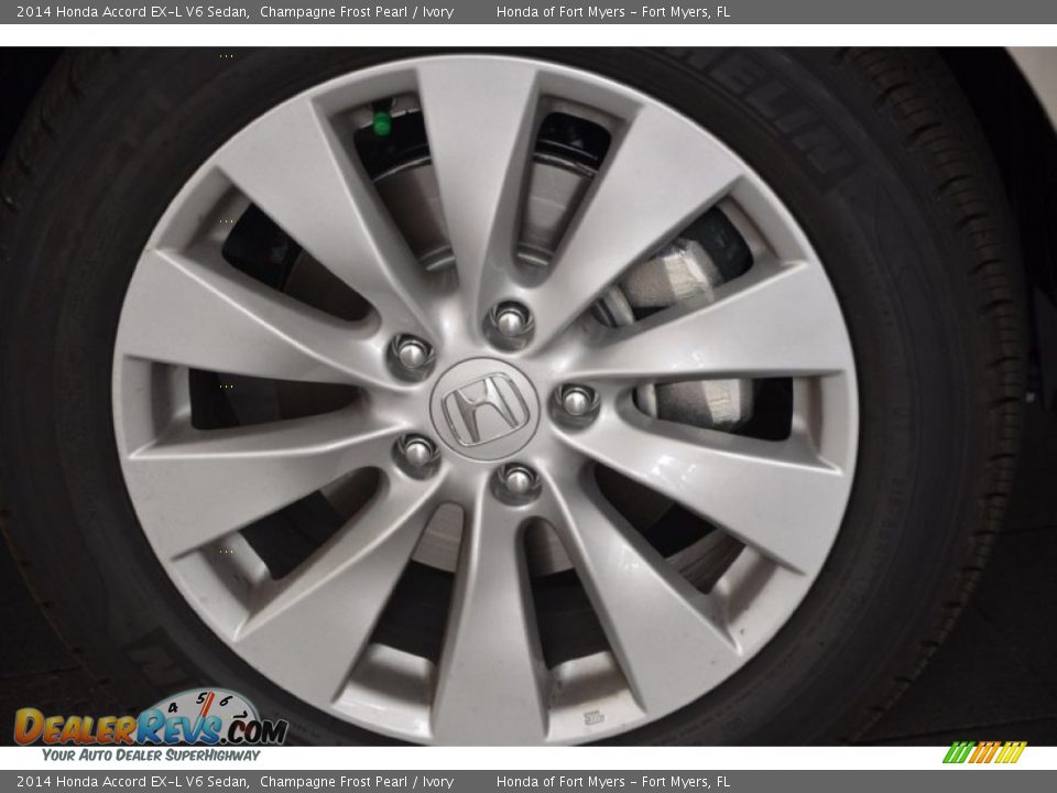 2014 Honda Accord EX-L V6 Sedan Champagne Frost Pearl / Ivory Photo #3