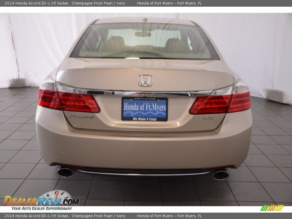 2014 Honda Accord EX-L V6 Sedan Champagne Frost Pearl / Ivory Photo #6