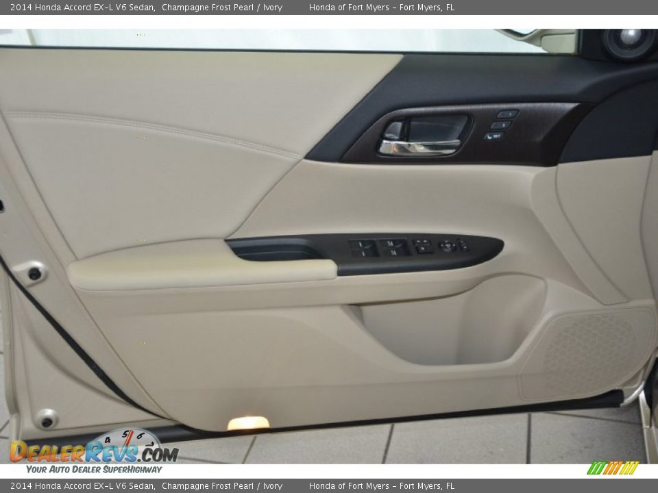 2014 Honda Accord EX-L V6 Sedan Champagne Frost Pearl / Ivory Photo #9