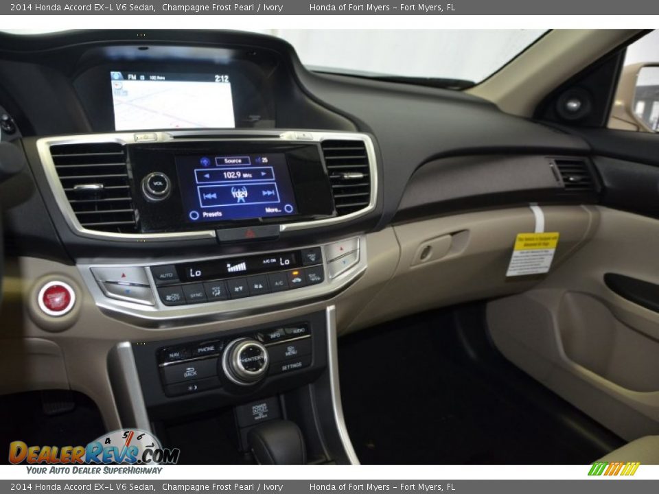 2014 Honda Accord EX-L V6 Sedan Champagne Frost Pearl / Ivory Photo #13
