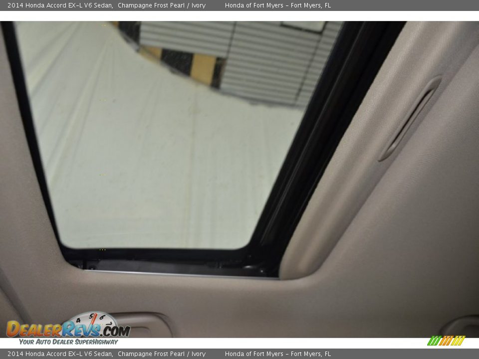 2014 Honda Accord EX-L V6 Sedan Champagne Frost Pearl / Ivory Photo #14