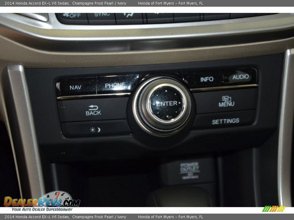 2014 Honda Accord EX-L V6 Sedan Champagne Frost Pearl / Ivory Photo #16