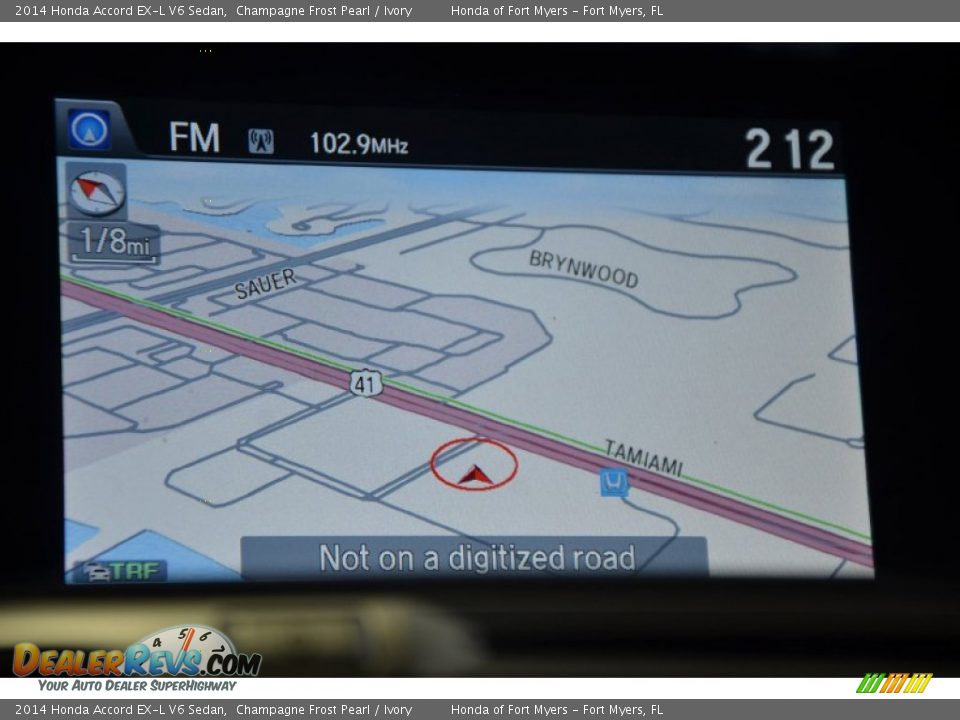 2014 Honda Accord EX-L V6 Sedan Champagne Frost Pearl / Ivory Photo #18