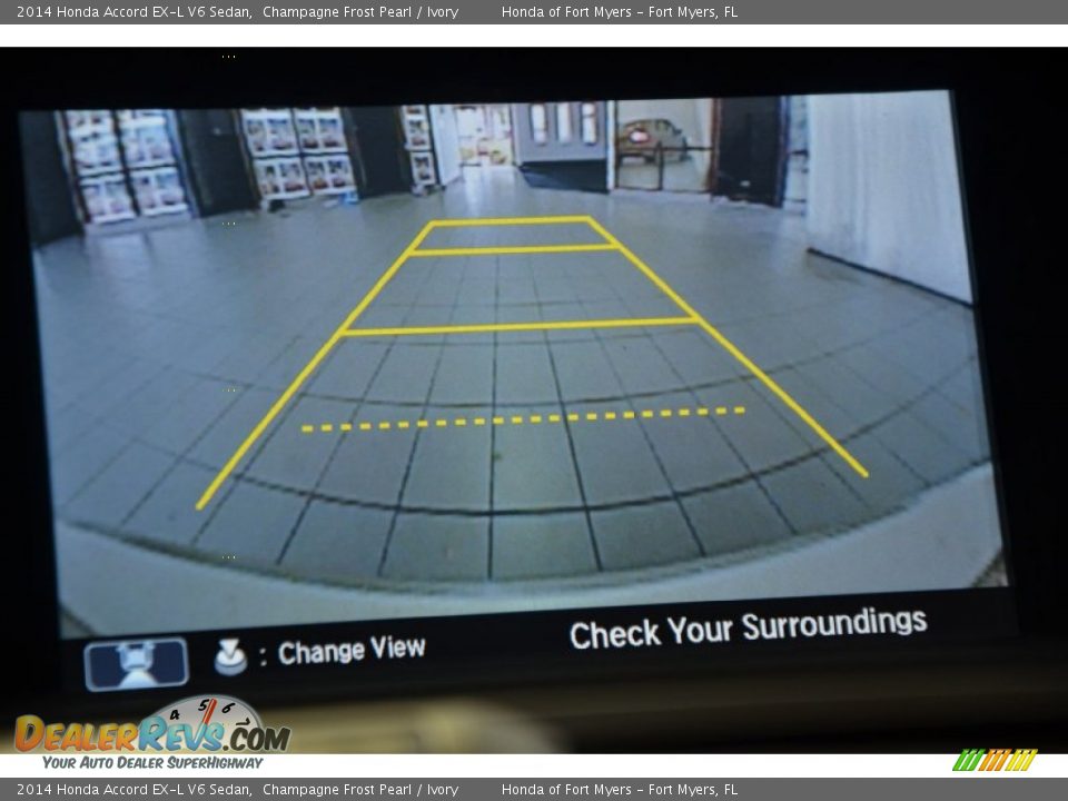 2014 Honda Accord EX-L V6 Sedan Champagne Frost Pearl / Ivory Photo #19