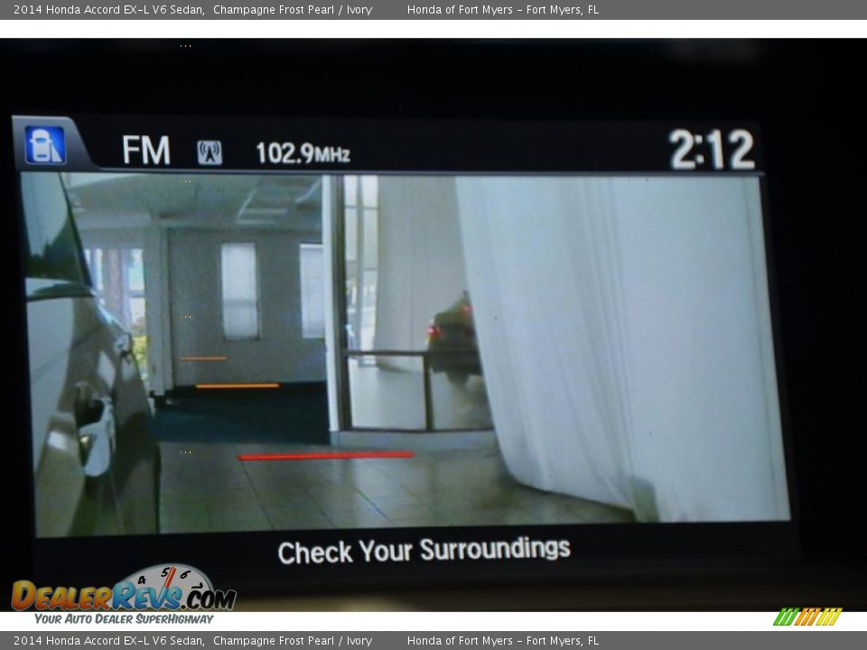 2014 Honda Accord EX-L V6 Sedan Champagne Frost Pearl / Ivory Photo #20