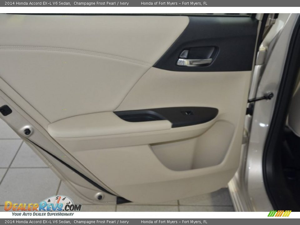 2014 Honda Accord EX-L V6 Sedan Champagne Frost Pearl / Ivory Photo #26