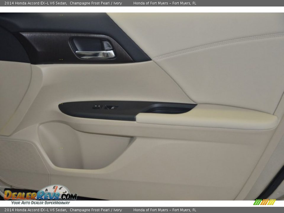 2014 Honda Accord EX-L V6 Sedan Champagne Frost Pearl / Ivory Photo #30