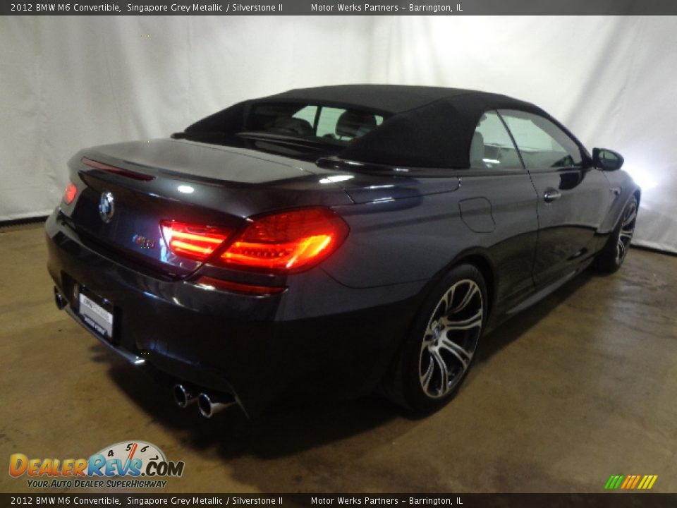 2012 BMW M6 Convertible Singapore Grey Metallic / Silverstone II Photo #7