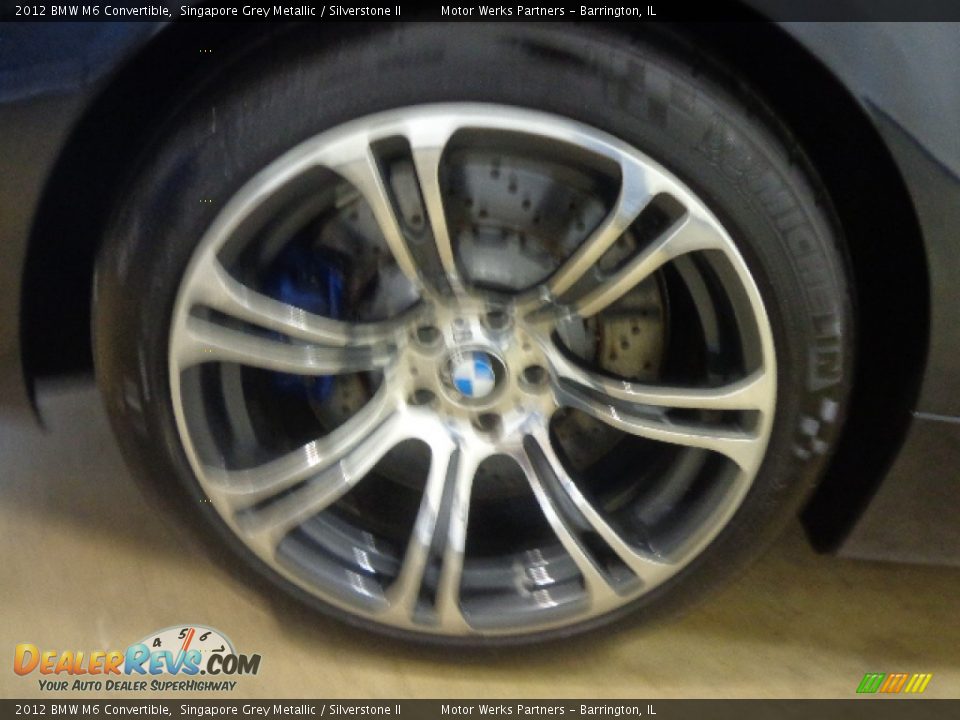 2012 BMW M6 Convertible Singapore Grey Metallic / Silverstone II Photo #11