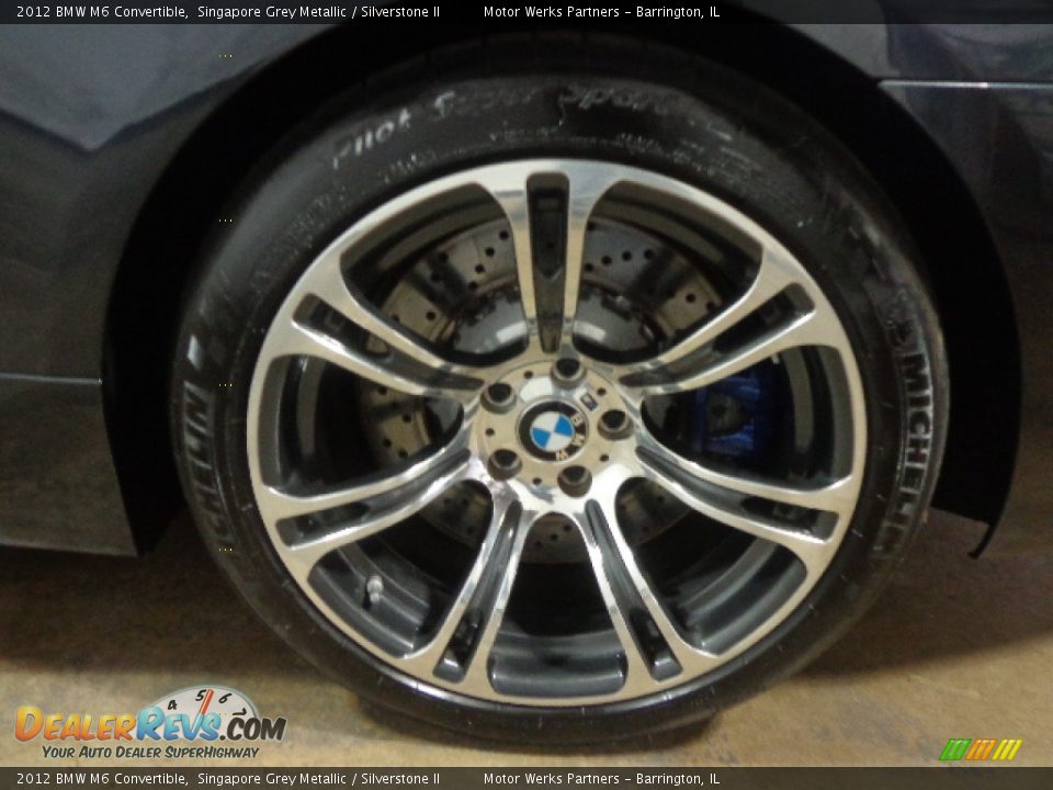 2012 BMW M6 Convertible Singapore Grey Metallic / Silverstone II Photo #17