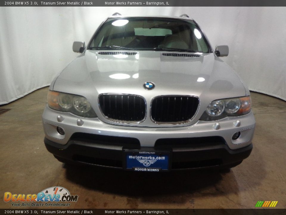 2004 BMW X5 3.0i Titanium Silver Metallic / Black Photo #3