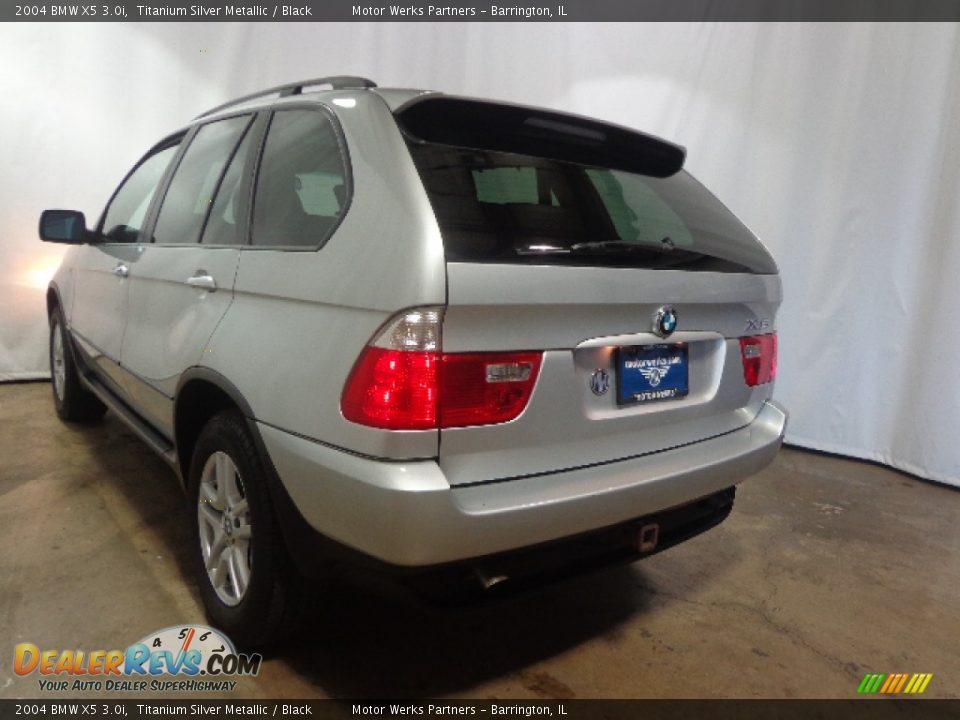 2004 BMW X5 3.0i Titanium Silver Metallic / Black Photo #6