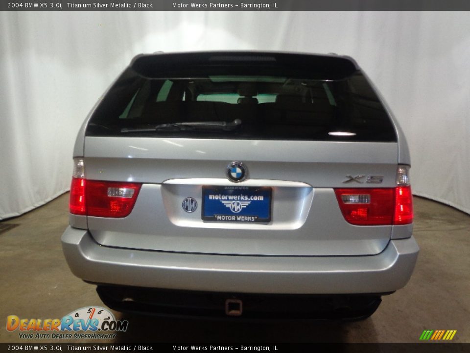 2004 BMW X5 3.0i Titanium Silver Metallic / Black Photo #7