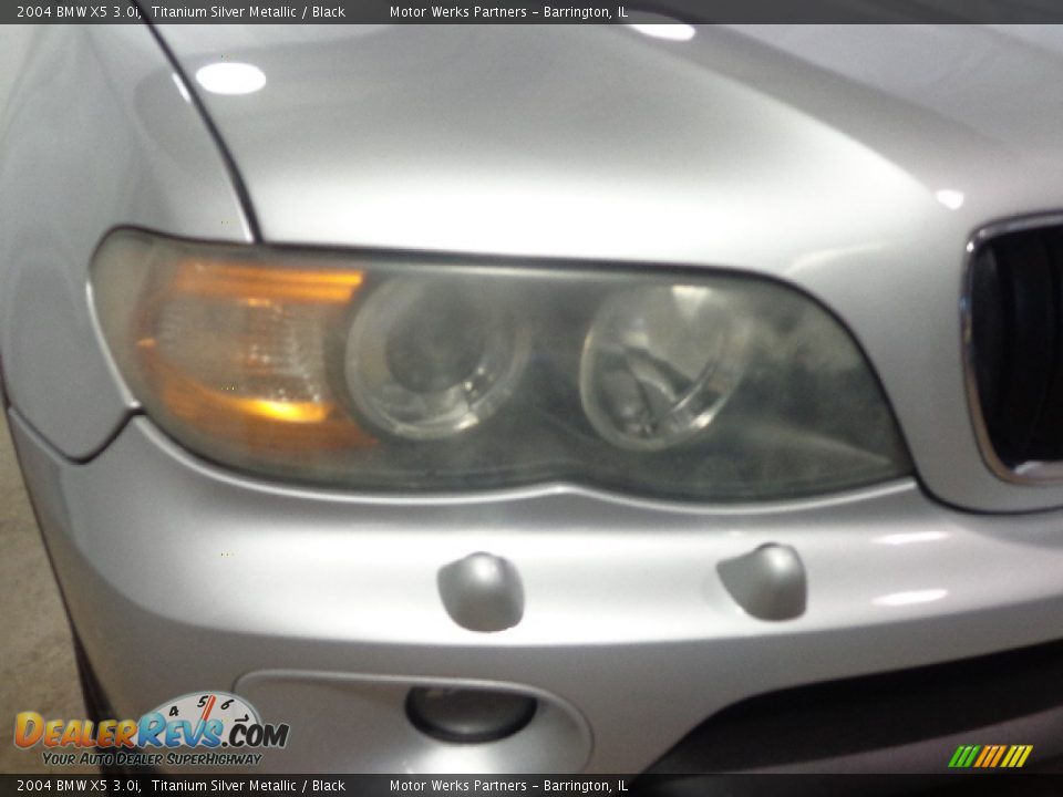 2004 BMW X5 3.0i Titanium Silver Metallic / Black Photo #9