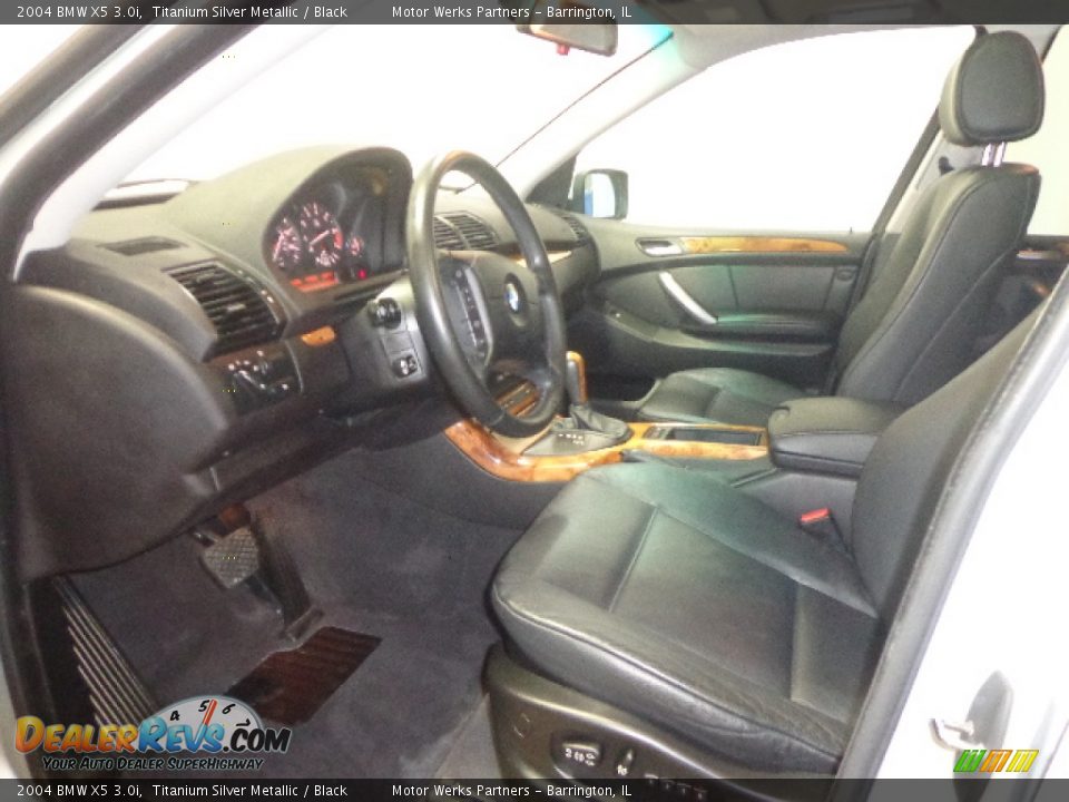 2004 BMW X5 3.0i Titanium Silver Metallic / Black Photo #20