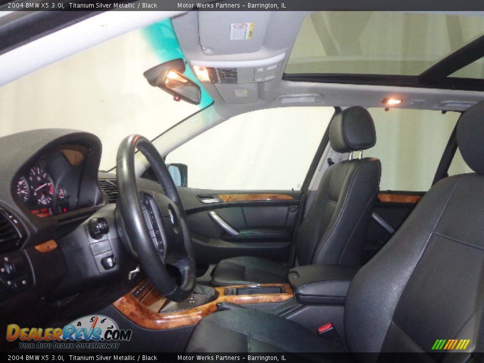 2004 BMW X5 3.0i Titanium Silver Metallic / Black Photo #21