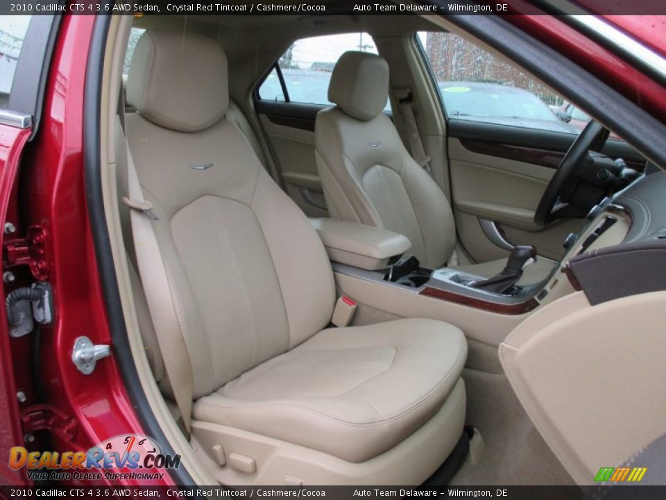 2010 Cadillac CTS 4 3.6 AWD Sedan Crystal Red Tintcoat / Cashmere/Cocoa Photo #17