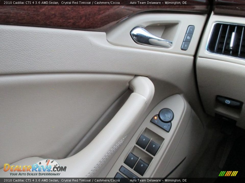 2010 Cadillac CTS 4 3.6 AWD Sedan Crystal Red Tintcoat / Cashmere/Cocoa Photo #21