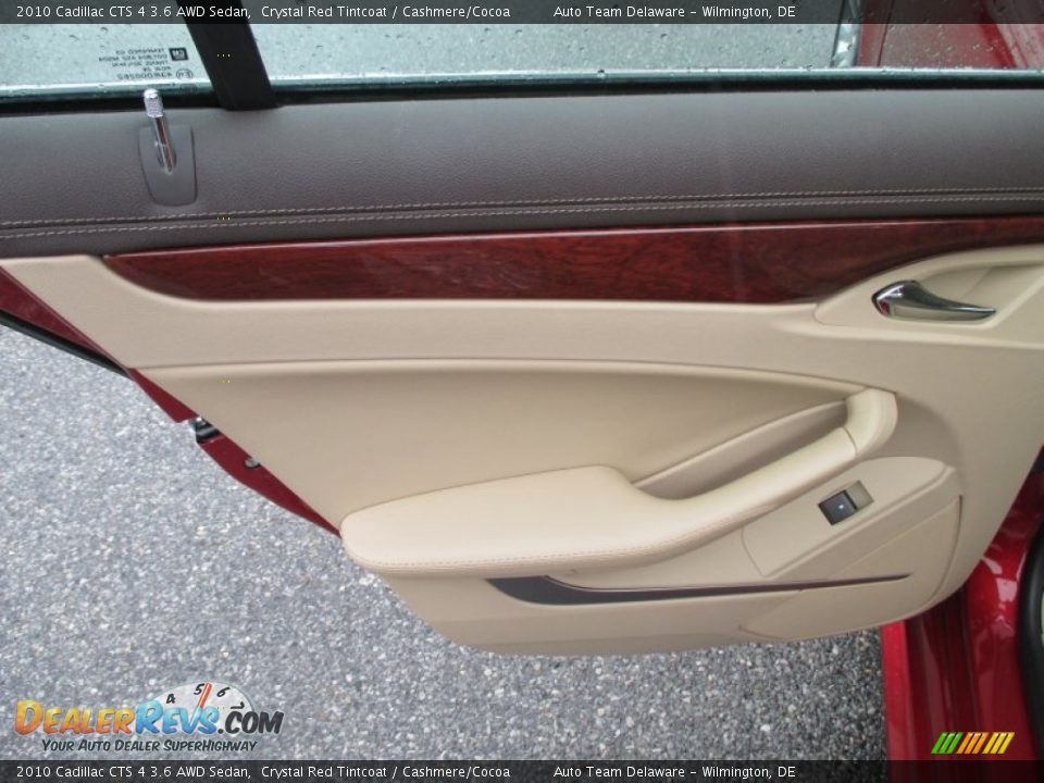 2010 Cadillac CTS 4 3.6 AWD Sedan Crystal Red Tintcoat / Cashmere/Cocoa Photo #22