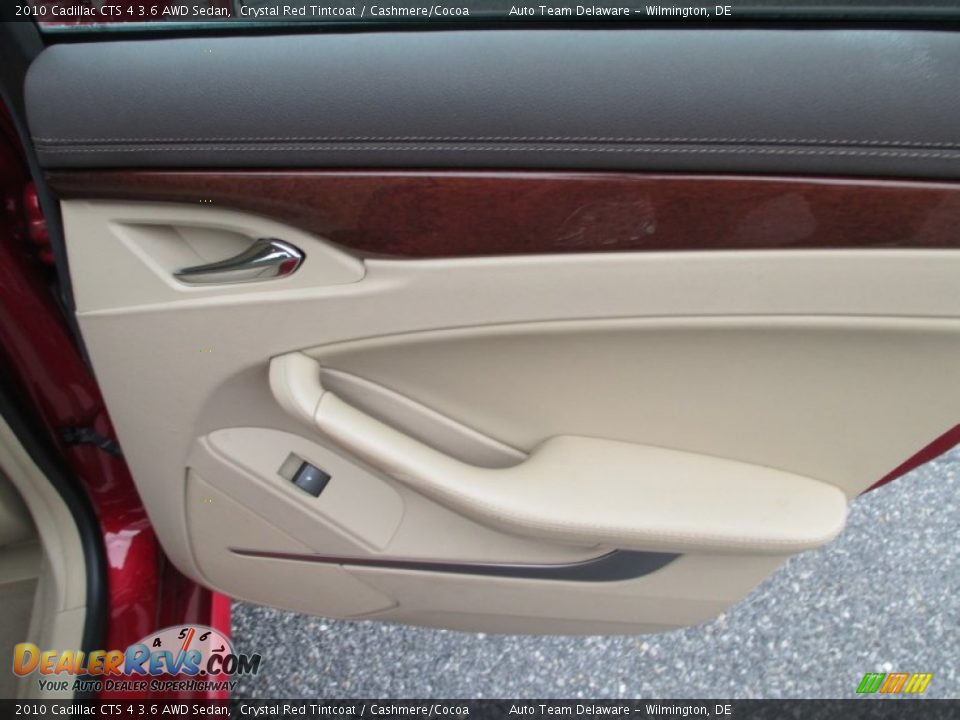 2010 Cadillac CTS 4 3.6 AWD Sedan Crystal Red Tintcoat / Cashmere/Cocoa Photo #23