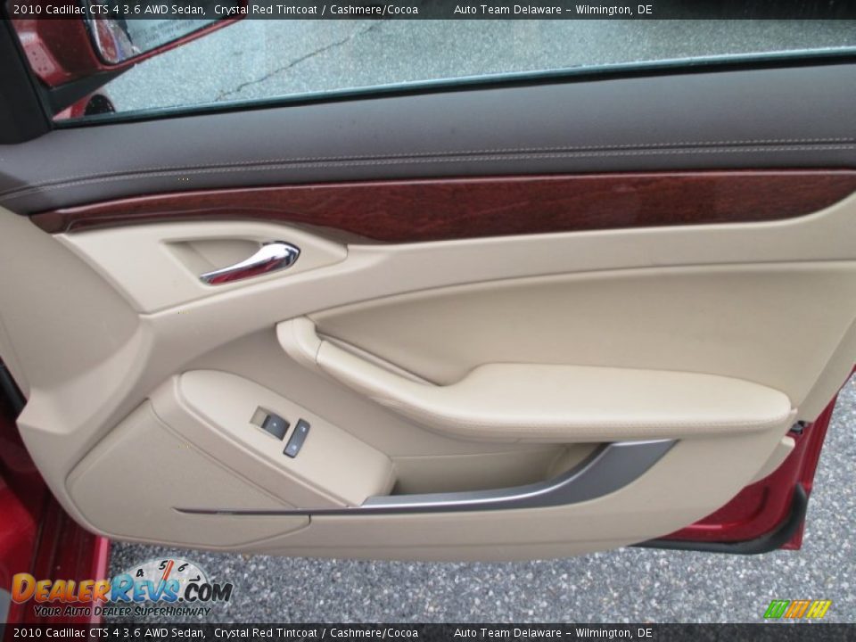 2010 Cadillac CTS 4 3.6 AWD Sedan Crystal Red Tintcoat / Cashmere/Cocoa Photo #24