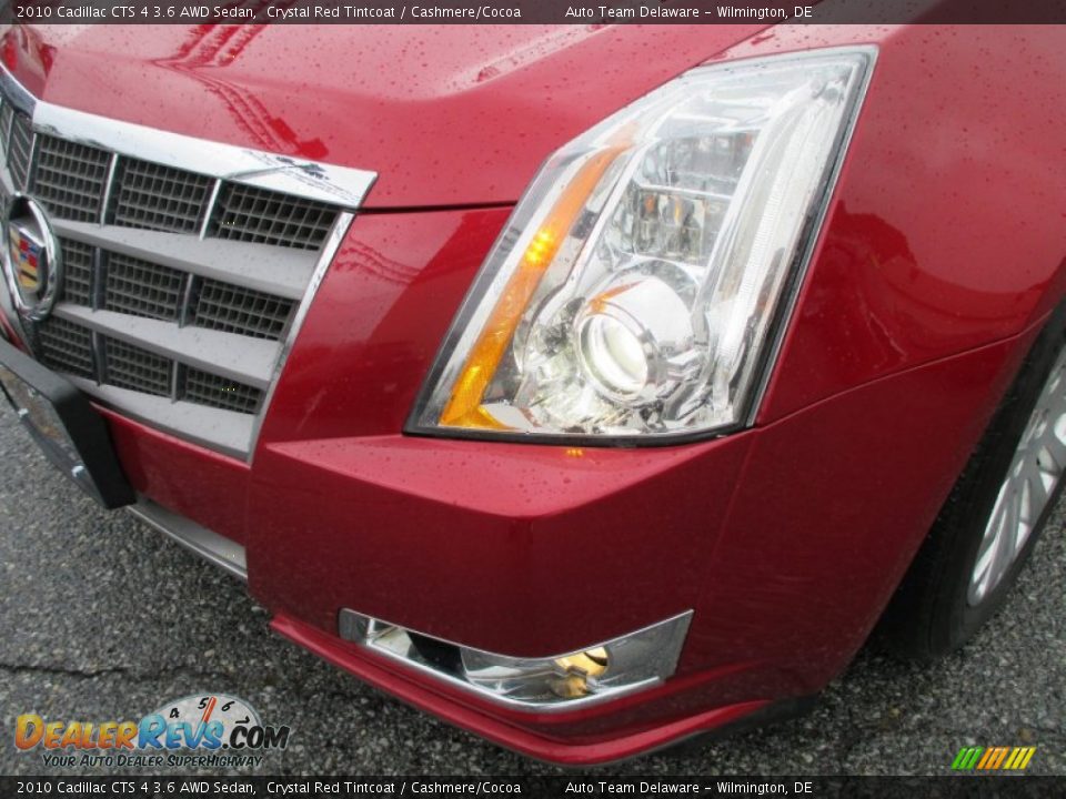 2010 Cadillac CTS 4 3.6 AWD Sedan Crystal Red Tintcoat / Cashmere/Cocoa Photo #25