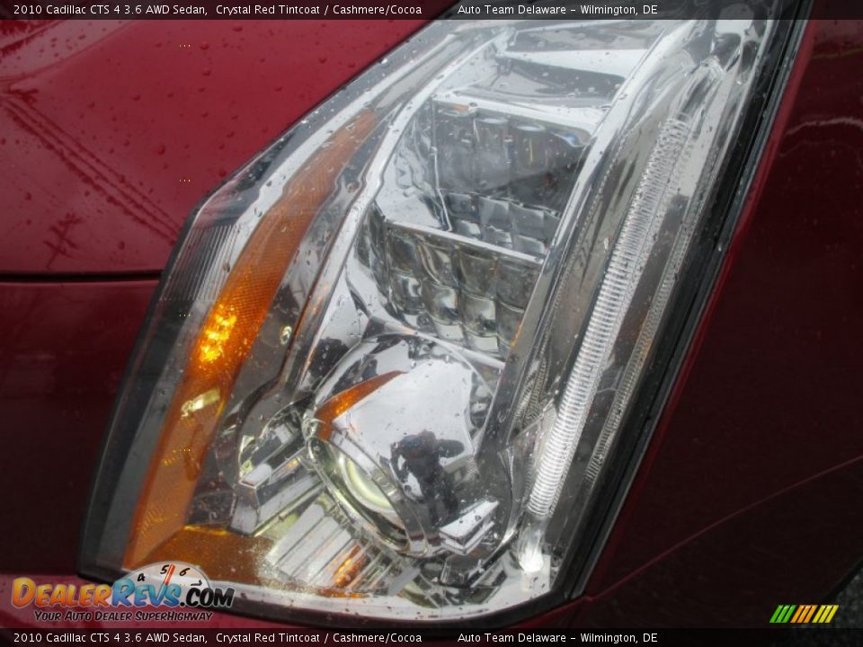 2010 Cadillac CTS 4 3.6 AWD Sedan Crystal Red Tintcoat / Cashmere/Cocoa Photo #26