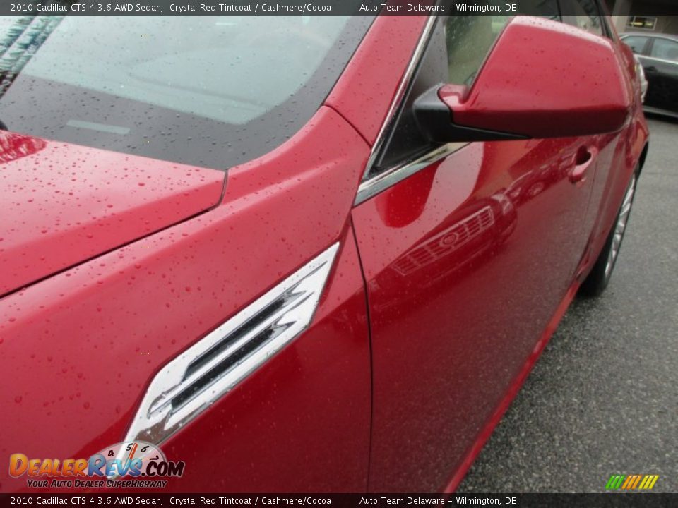 2010 Cadillac CTS 4 3.6 AWD Sedan Crystal Red Tintcoat / Cashmere/Cocoa Photo #27
