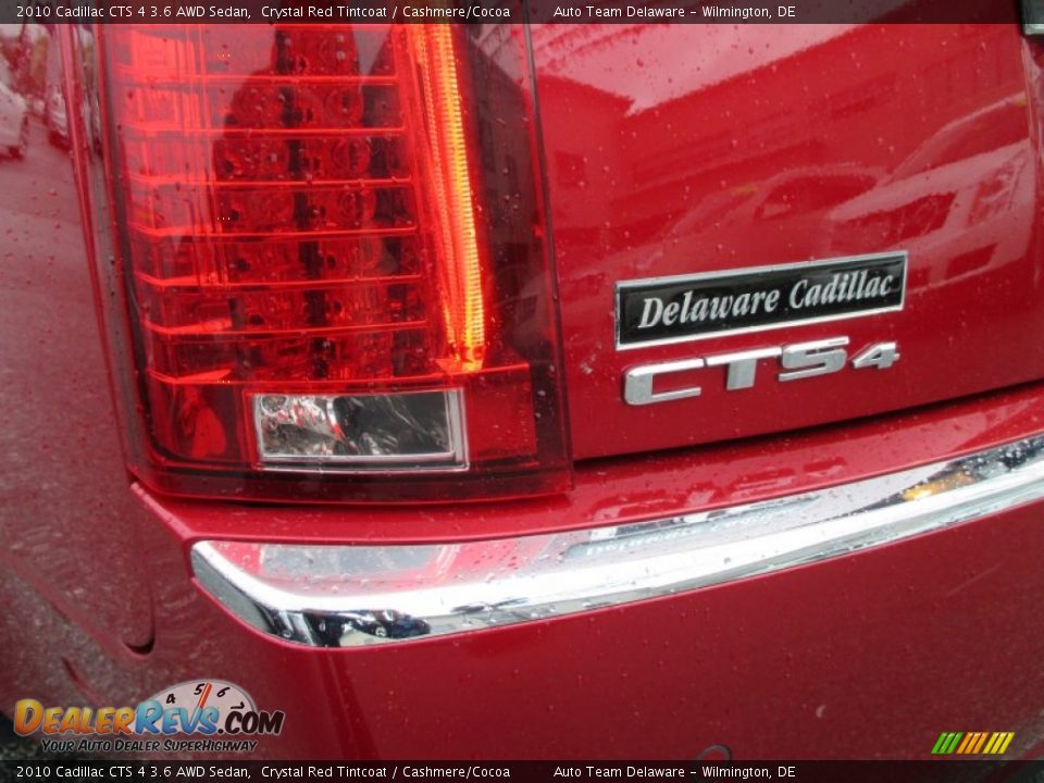 2010 Cadillac CTS 4 3.6 AWD Sedan Crystal Red Tintcoat / Cashmere/Cocoa Photo #28