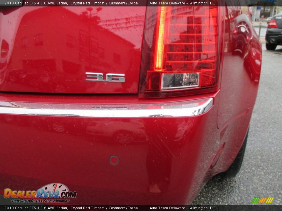 2010 Cadillac CTS 4 3.6 AWD Sedan Crystal Red Tintcoat / Cashmere/Cocoa Photo #29
