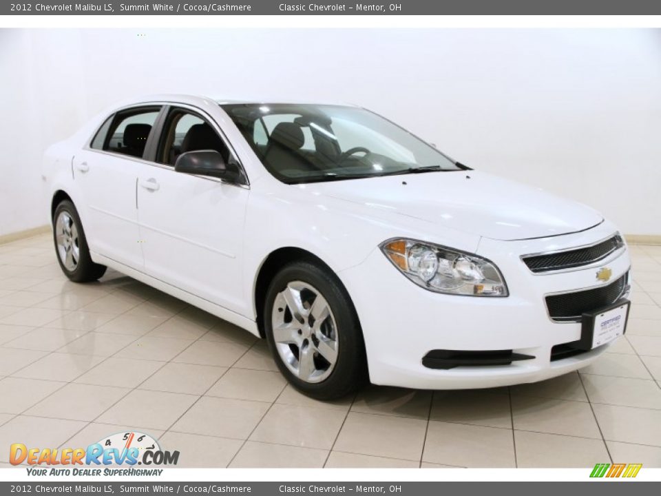 2012 Chevrolet Malibu LS Summit White / Cocoa/Cashmere Photo #1