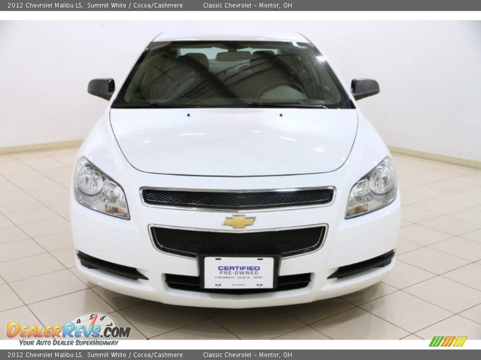 2012 Chevrolet Malibu LS Summit White / Cocoa/Cashmere Photo #2
