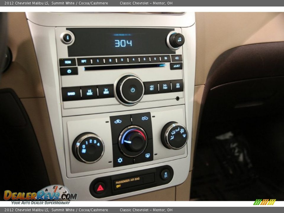 2012 Chevrolet Malibu LS Summit White / Cocoa/Cashmere Photo #8