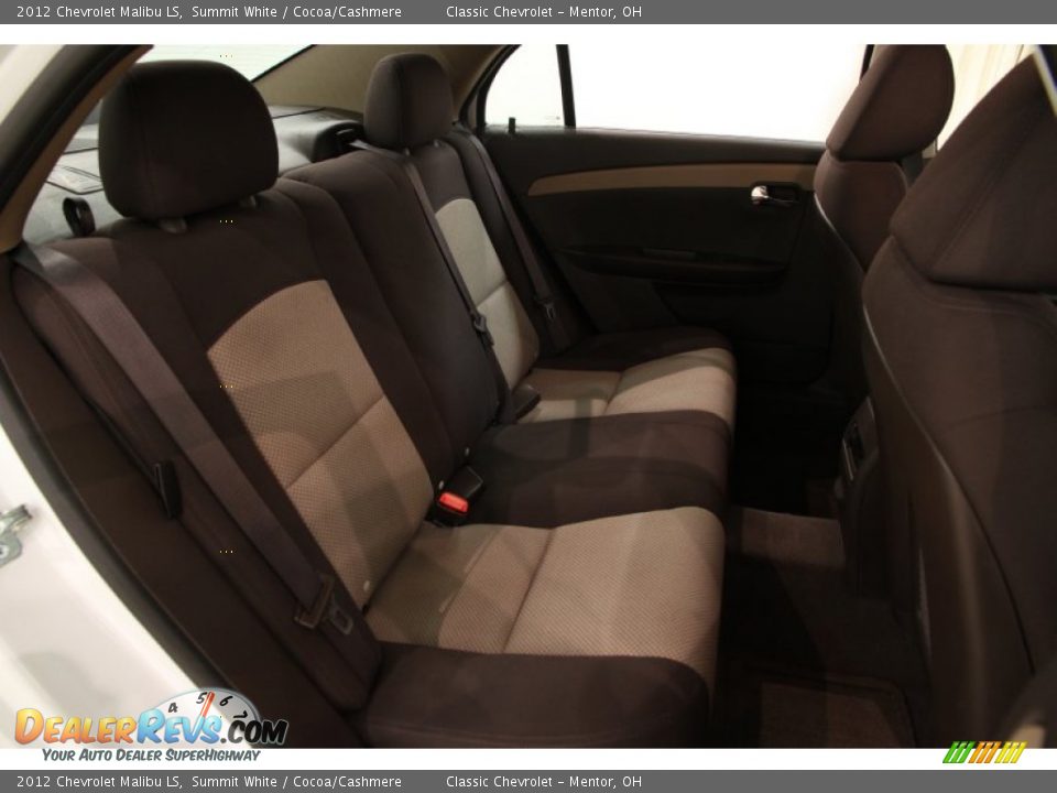 2012 Chevrolet Malibu LS Summit White / Cocoa/Cashmere Photo #12