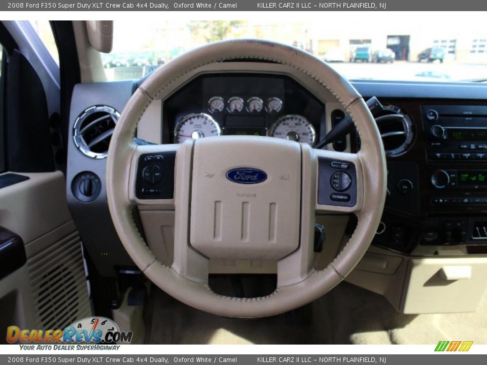 2008 Ford F350 Super Duty XLT Crew Cab 4x4 Dually Steering Wheel Photo #15