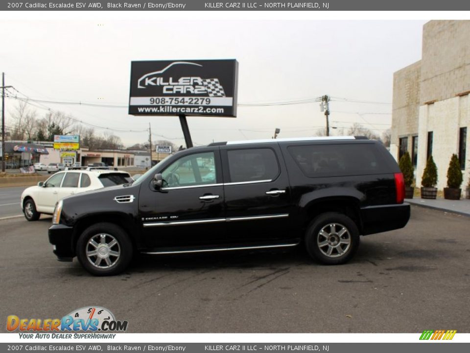 2007 Cadillac Escalade ESV AWD Black Raven / Ebony/Ebony Photo #4