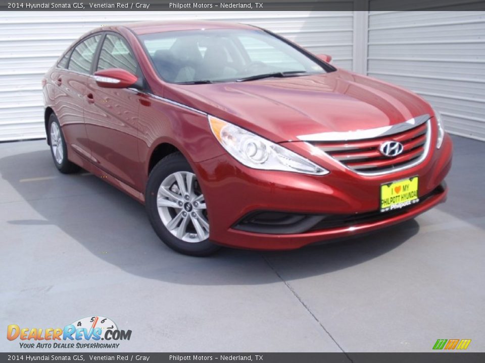 2014 Hyundai Sonata GLS Venetian Red / Gray Photo #1