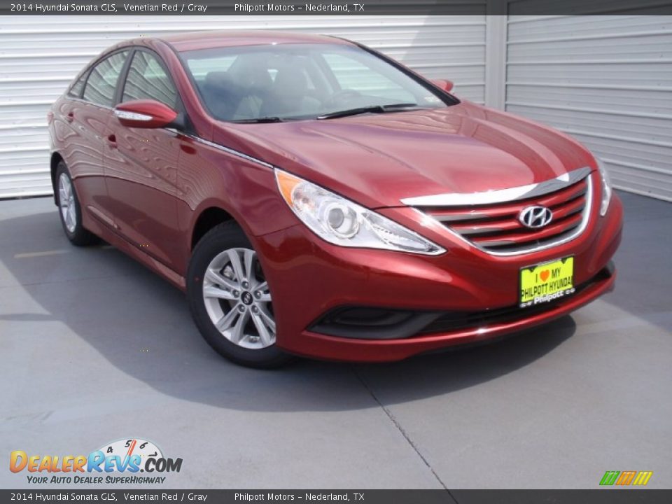 2014 Hyundai Sonata GLS Venetian Red / Gray Photo #2