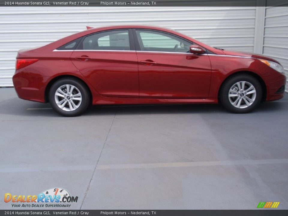 2014 Hyundai Sonata GLS Venetian Red / Gray Photo #3