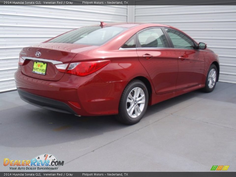 2014 Hyundai Sonata GLS Venetian Red / Gray Photo #4